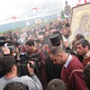 მახათას მთა. ივერიის ყოვლადწმიდა ღვთისმშობლის ხატის სახელობის ტაძრის საძირკვლის კურთხევა